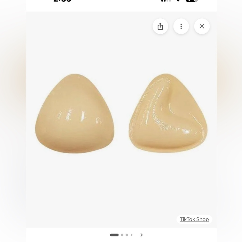 Amazon Cream Silicone Bra Inserts